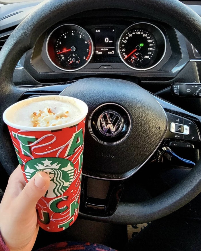 Starbucks Holiday Drinks - Caramel Brulee Latte