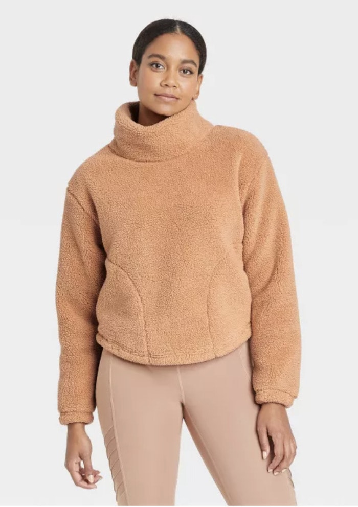 Target Black Friday Deals 2021 - All in Motion Women’s Cozy Cowl-Neck Pullover Sweatshirt