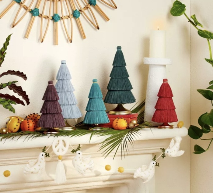 Target Christmas Decorations - tassel trees