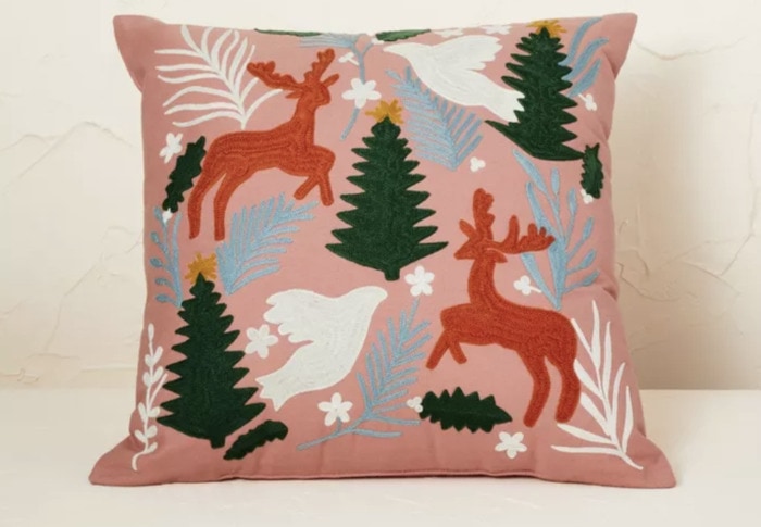 Target Christmas Decorations - reindeer pillow