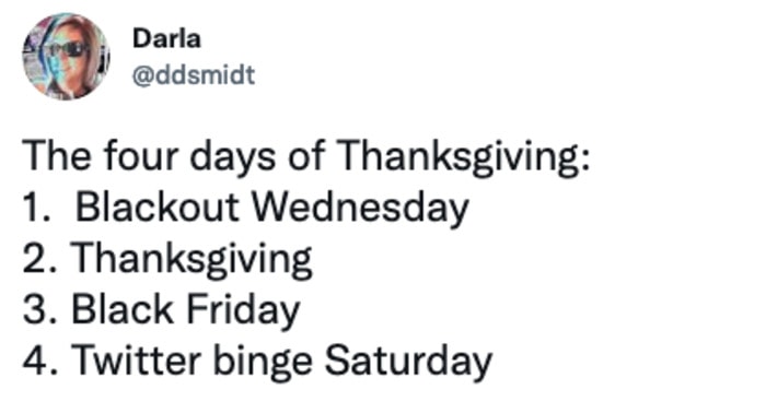 Thanksgiving Memes - four days