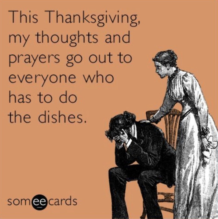 Thanksgiving Memes - dishes