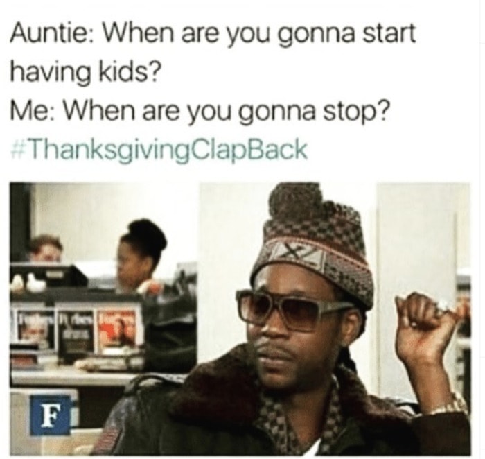 Thanksgiving Memes - clapback
