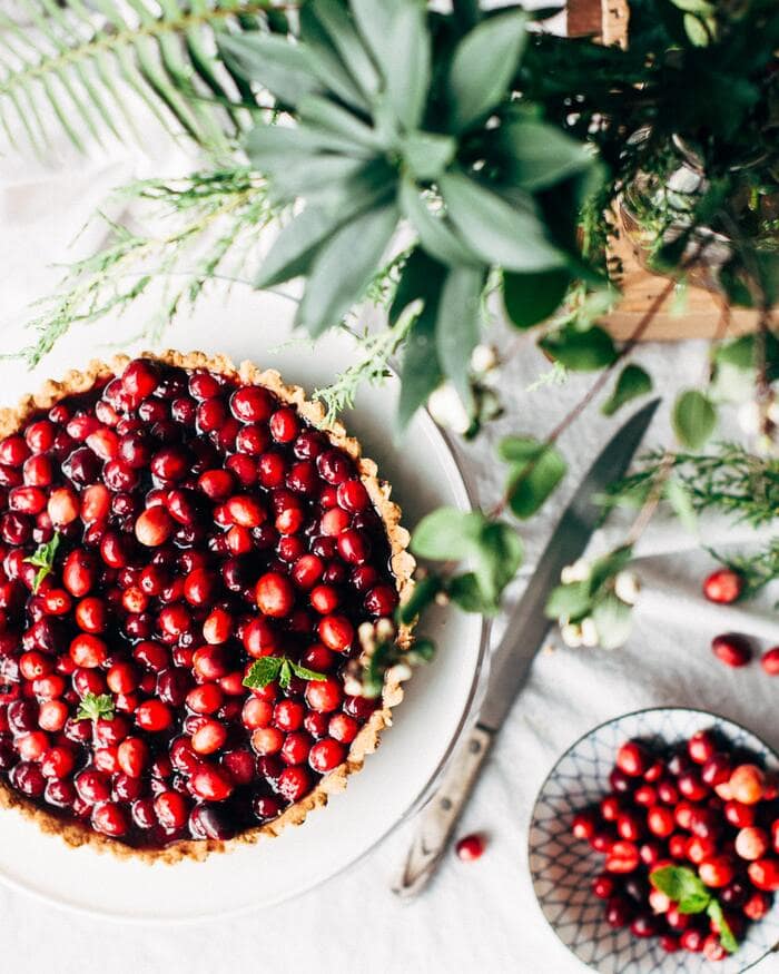 Thanksgiving Desserts - cranberry pie