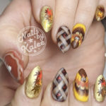 Thanksgiving Nail Designs - Dinner nail art