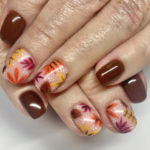 Thanksgiving Nail Designs - Autumn leaves