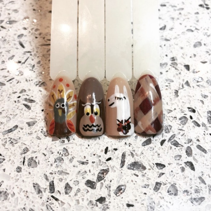 Thanksgiving Nail Designs - Press-ons