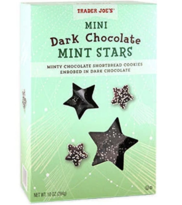 Trader Joe's Holiday Items - Dark Chocolate Mint Stars