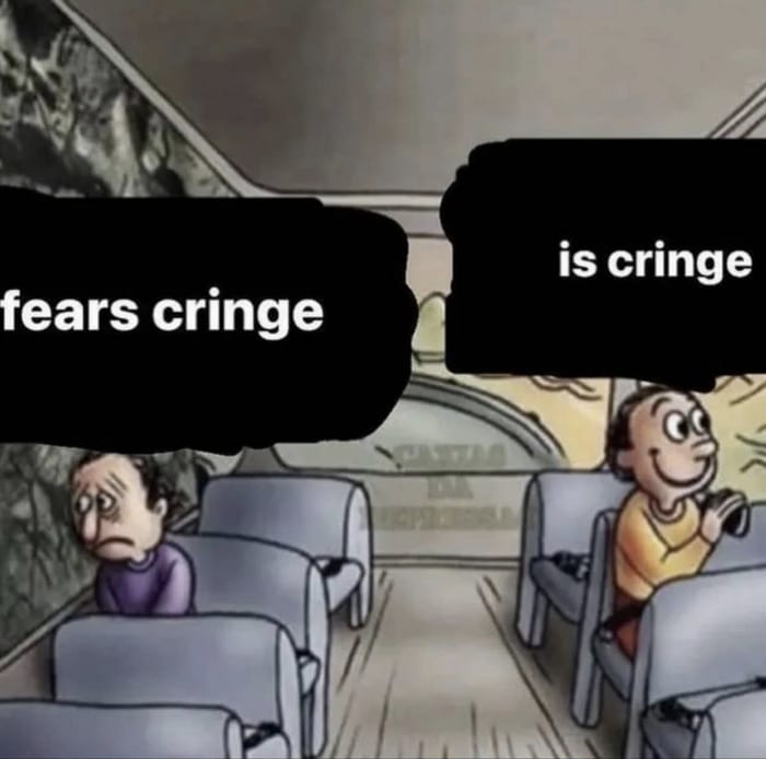 Two Guys on a Bus Meme - cringe