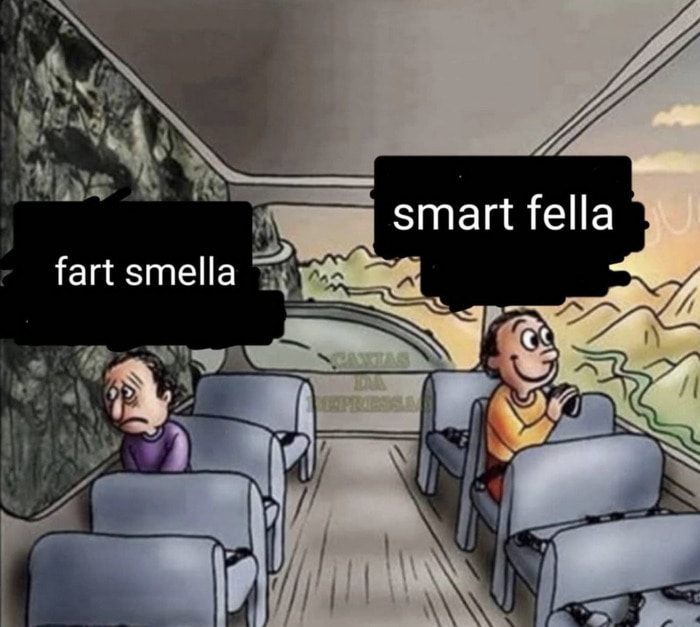 Two Guys on a Bus Meme - smart fella