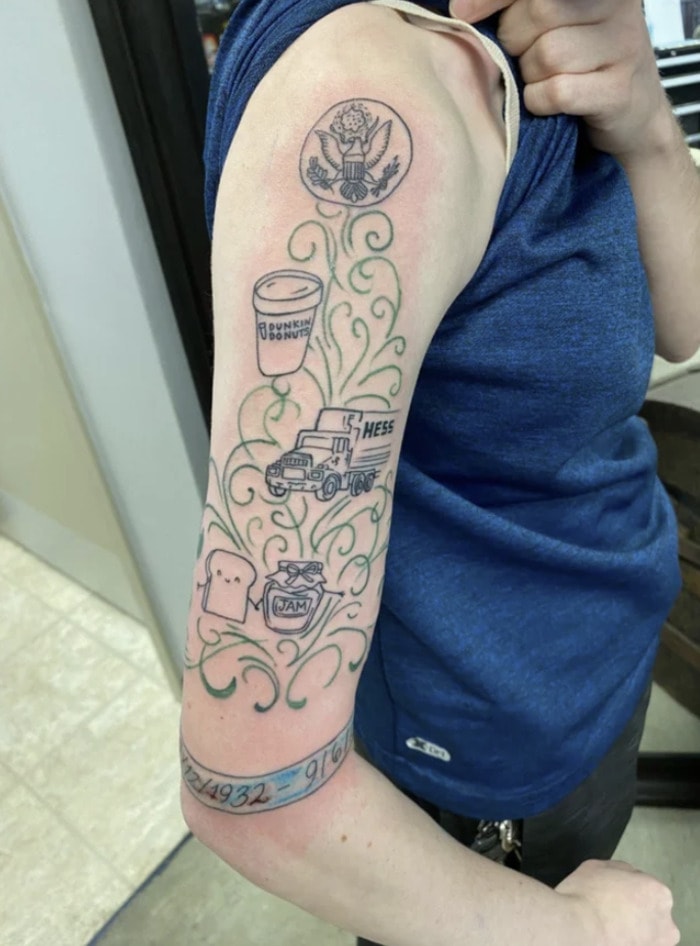 Bad Christmas Tattoos - Tree Memorial