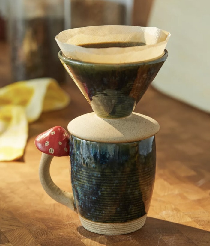 Best Coffee Mugs - Mushroom Pour Over Mug