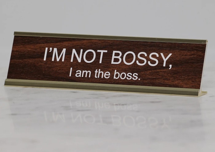 Capricorn Gifts - I'm Not Bossy Desk Stand