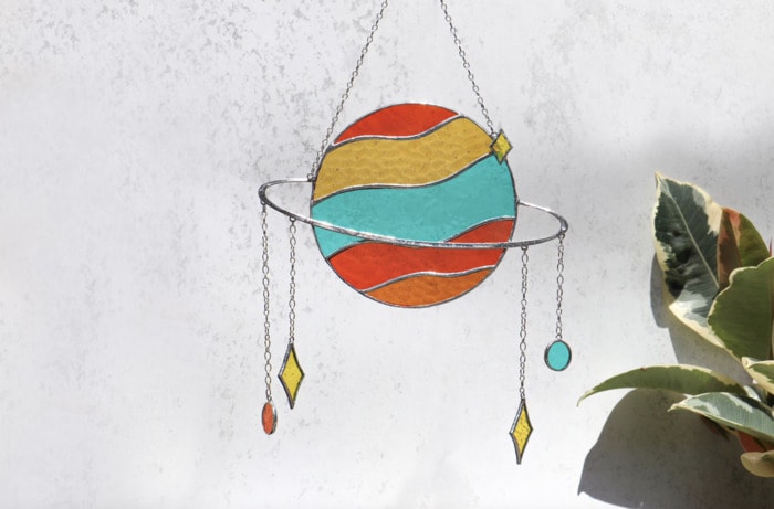 Capricorn Gifts - Saturn Suncatcher