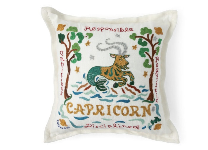 Capricorn Gifts - Embroidered Pillow