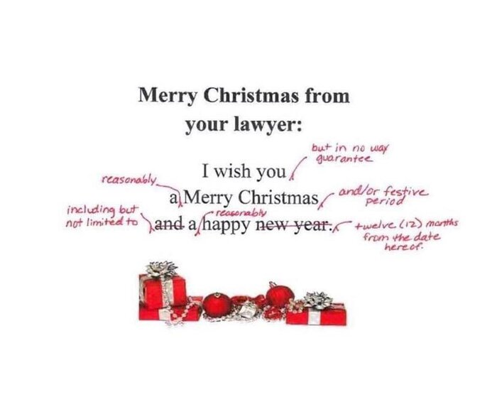 Christmas Memes - merry christmas from lawyer