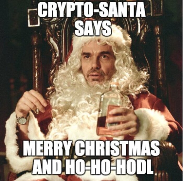 Christmas Memes - crypto santa