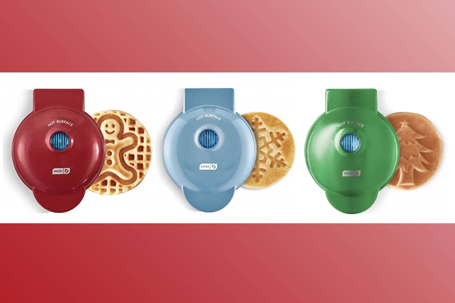 Dash Just Released 3 Mini Waffle Makers With Holiday Designs