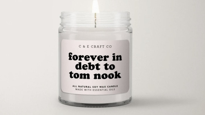 Gifts for Wife - Forever in Debt to Tom Nook Candle