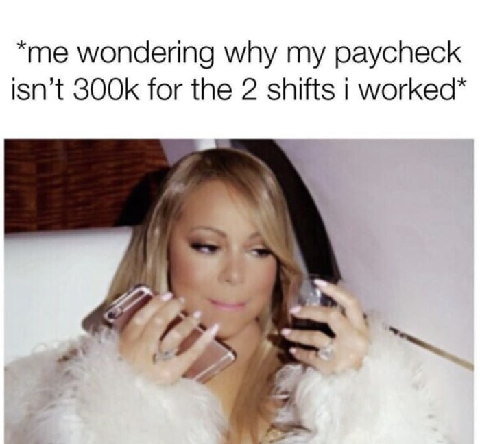 Mariah Carey Memes - paycheck