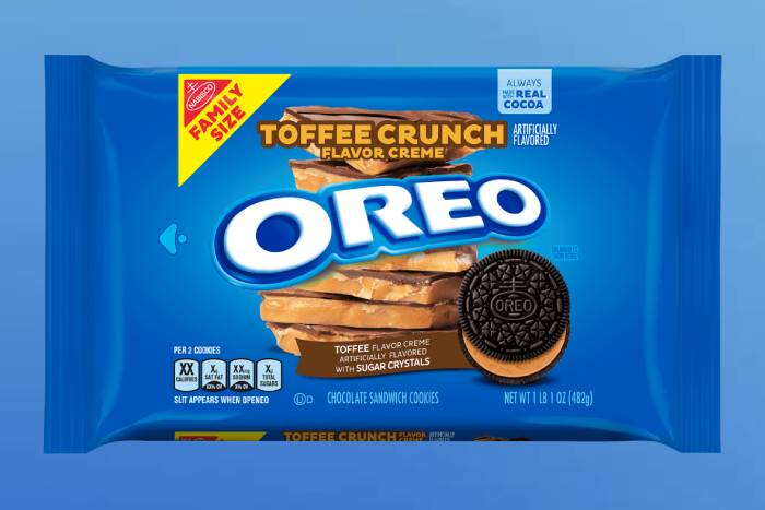 New Oreo Flavors 2022 - Toffee Crunch