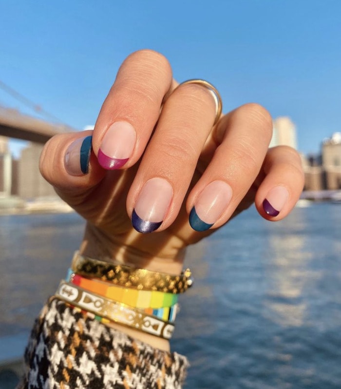 Skittles Manicure - gem colors