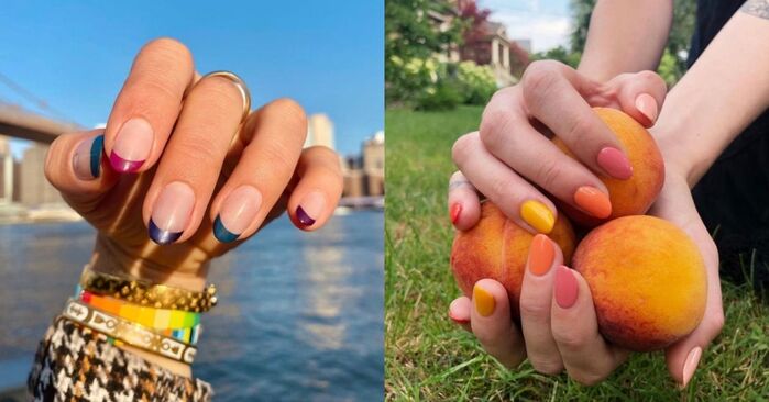 Skittles Manicure