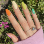 Skittles Manicure - neon nails