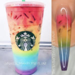 Starbucks Nails - Rainbow Refresher