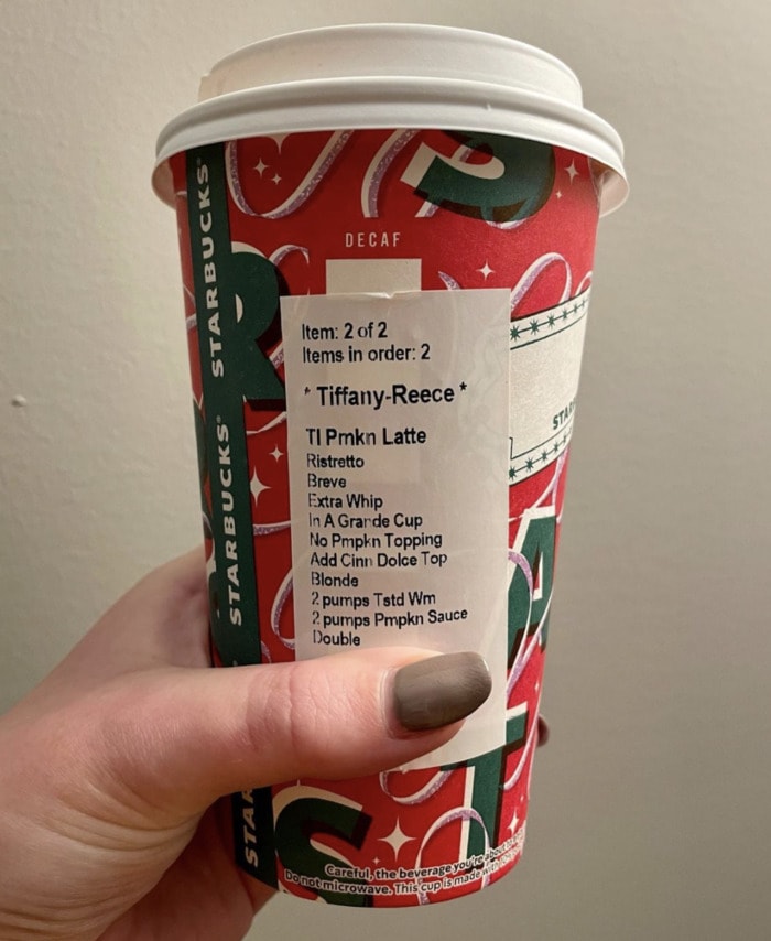 Starbucks Secret Menu Hot Drinks - Toasted Pumpkin Marshmallow Latte