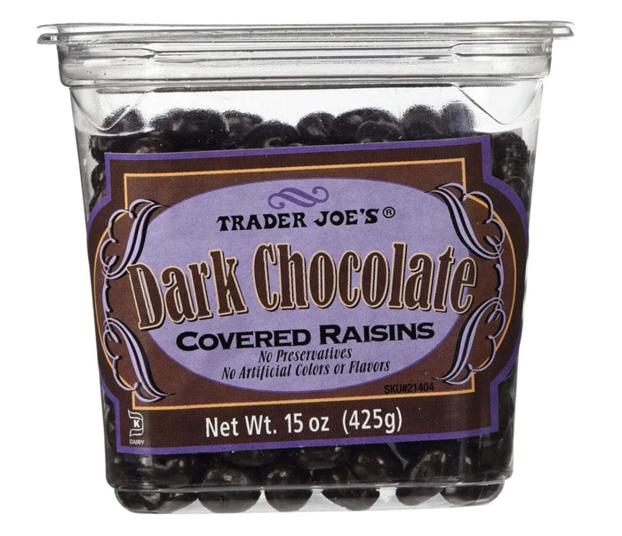 Trader Joes Chocolate - Raisins