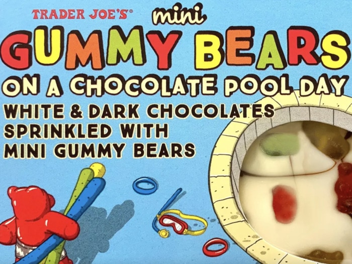 Trader Joes Chocolate - Mini Gummy Bears Chocolate Pool Day