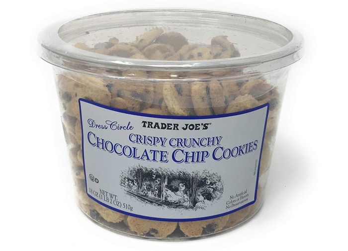 Trader Joe's Snacks - crispy crunchy chocolate chip cookies