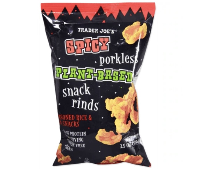 Trader Joe's Snacks - spicy porkless plant based snack rinds