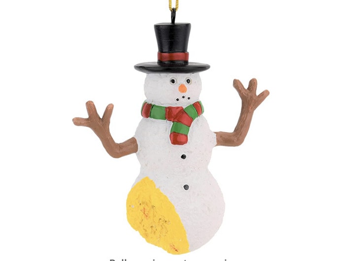 Ugly Christmas Ornament - Peed on Snowman
