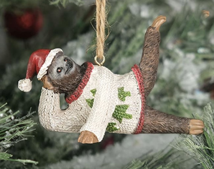 Ugly Christmas Ornament - sloth