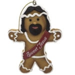 Ugly Christmas Ornament - gingerbread jesus