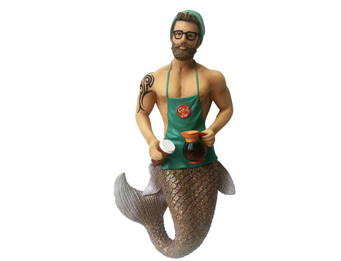 Ugly Christmas Ornament - Shirtless Barista