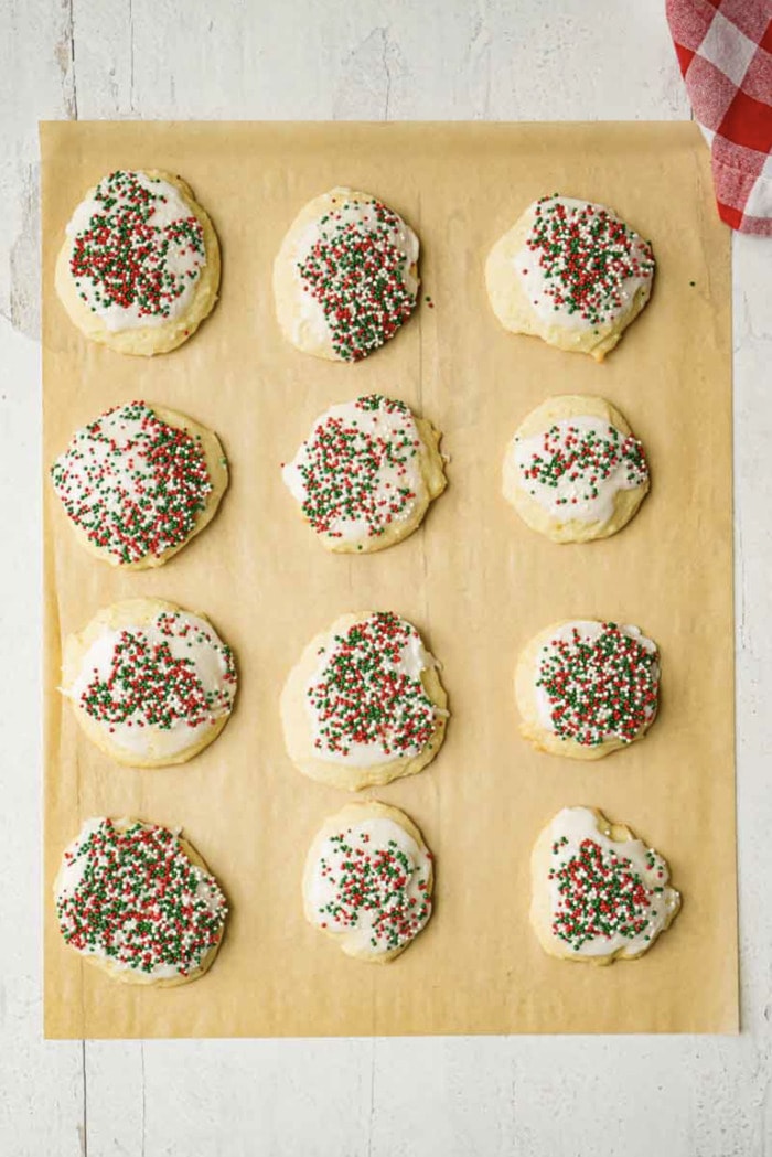Popular Christmas Cookie in Each State - Sour Cream cookies