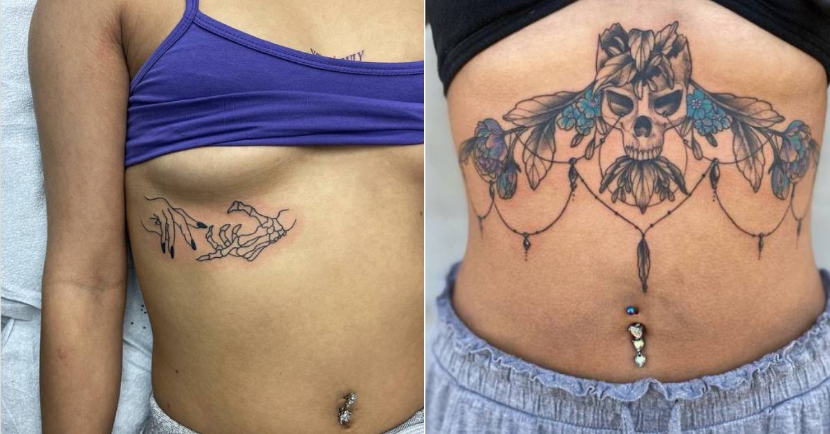 15 Underboob Tattoo Ideas for Your Next Session - Let's Eat Cake