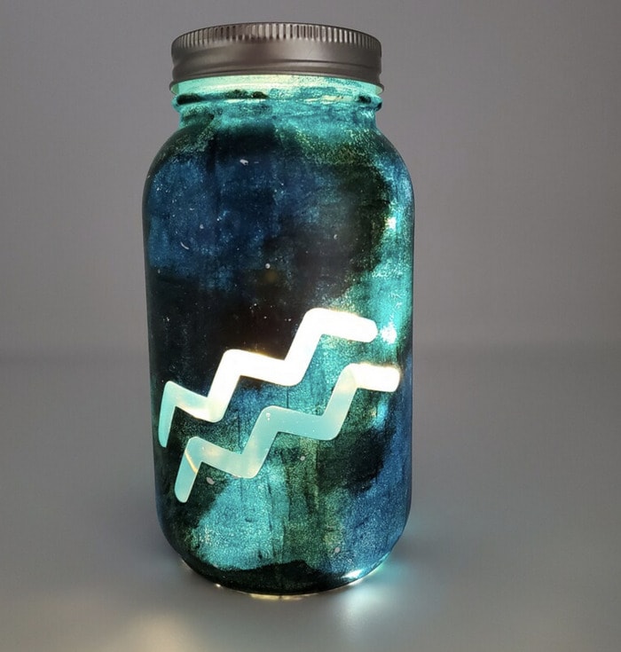 Aquarius Gifts - Aquarius Galaxy Lantern