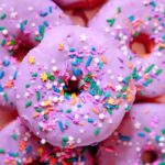 Donut Facts - pink sprinkle doughnuts