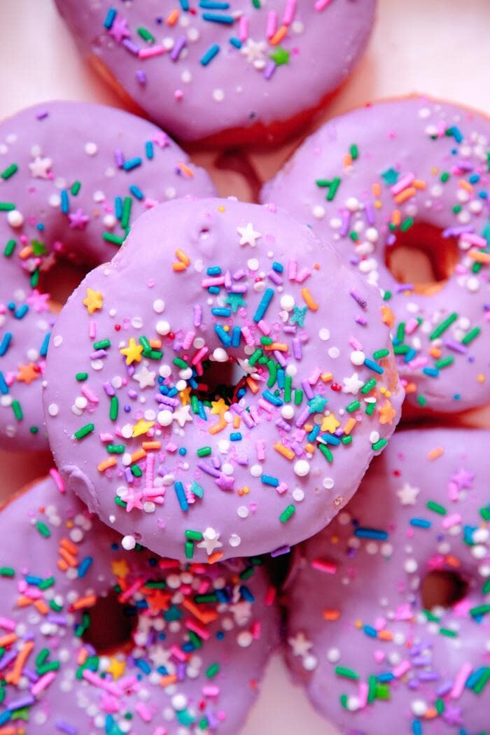Donut Facts - pink sprinkle doughnuts