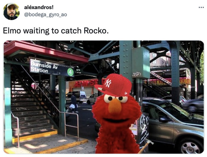Elmo Rocco Memes - elmo NY Yankees hat