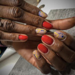 Gel Short Nail Designs - primary colors