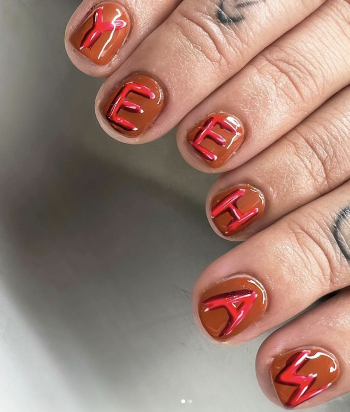 Gel Short Nail Designs - Yeehaw nails