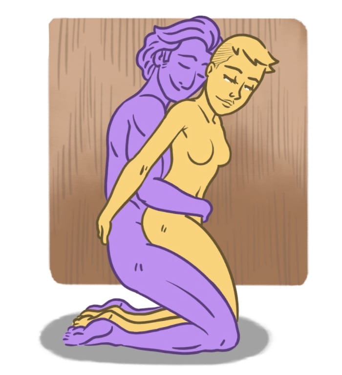 Kama Sutra Positions - the milk and water embrace Kshiraniraka