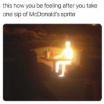 McDonald's Sprite Memes - glowing person
