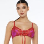 Savage X Fenty Valentine's Day 2022 - Lace'd Up Bralette Red