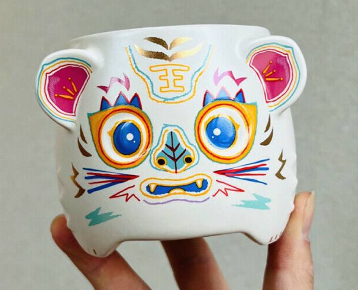 Starbucks Lunar New Year Cups - Traditional Tiger Ceramic Mug